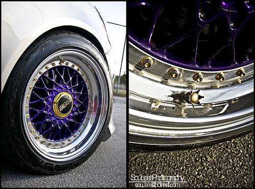 Purple BBS RS with Gold Hardware