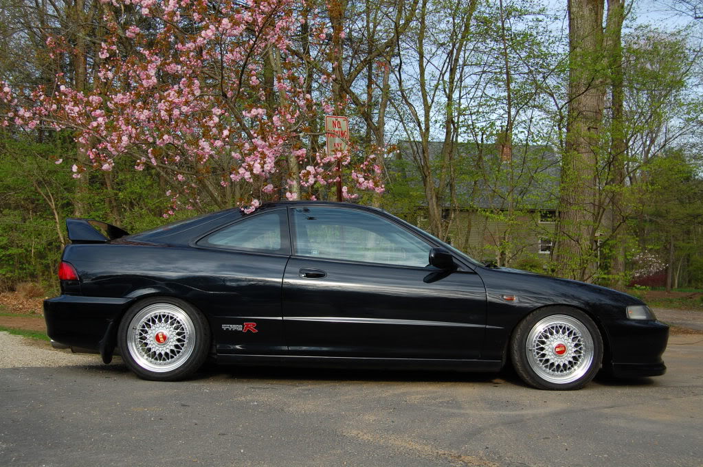 Black Acura Integra Type-R on BBS RS with Red Logos