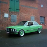 Green BMW E21 Euro Spec on Green BBS RS