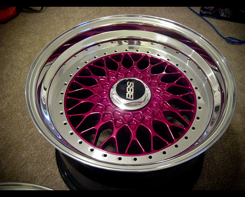 Here is what looks to be a BBS RS wheel in progress