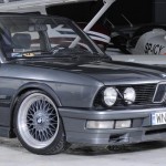 Grey BMW E28 on Grey BBS RC