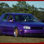 Purple Volkswagen Golf MK4 on Copper BBS RS