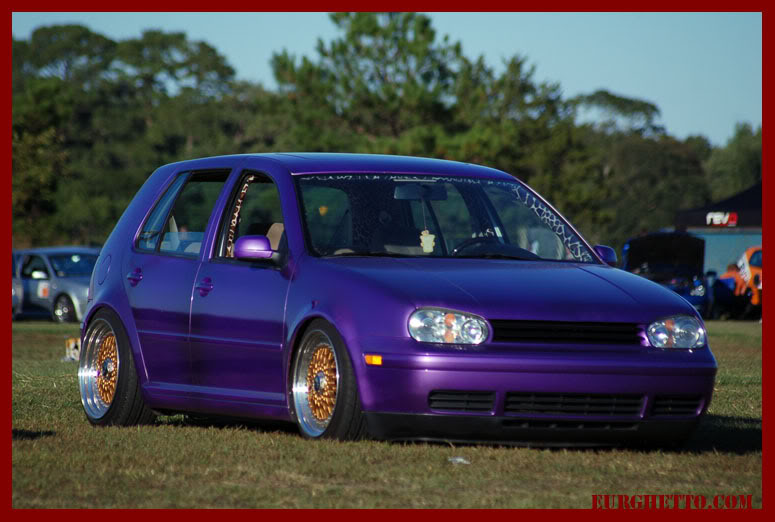 Purple Volkswagen Golf MK4 on Copper BBS RS This Purple Volkswagen Golf MK4