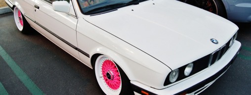 BMW E30 on Pink BBS RS - BBS RS005, BBR RS006