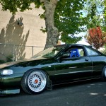 Green Acura Integra DC on 15 inch BBS RS