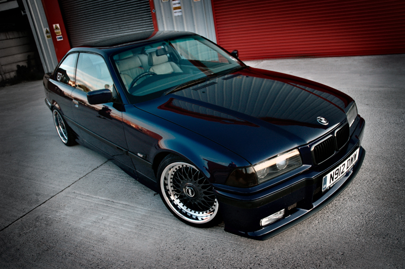 Black BBS RC on Black BMW M3 E36