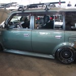 Black BBS RM on Grey Scion XB