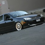 Black Ford Focus on Silver BBS RS