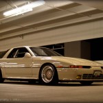 Cream Colored Toyota Supra A70 on Creamy BBS RS