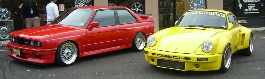 BBS RS on Red BMW E30 M3
