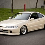 Creamy White Acura Integra 16" BBS RS