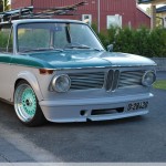 E10 BMW 2002 on Tiffany Blue BBS RS