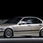 Champagne BMW 325i E36 on 17" Silver BBS RS