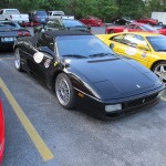 Black Ferrari 348 Spyder on Silver BBS LM