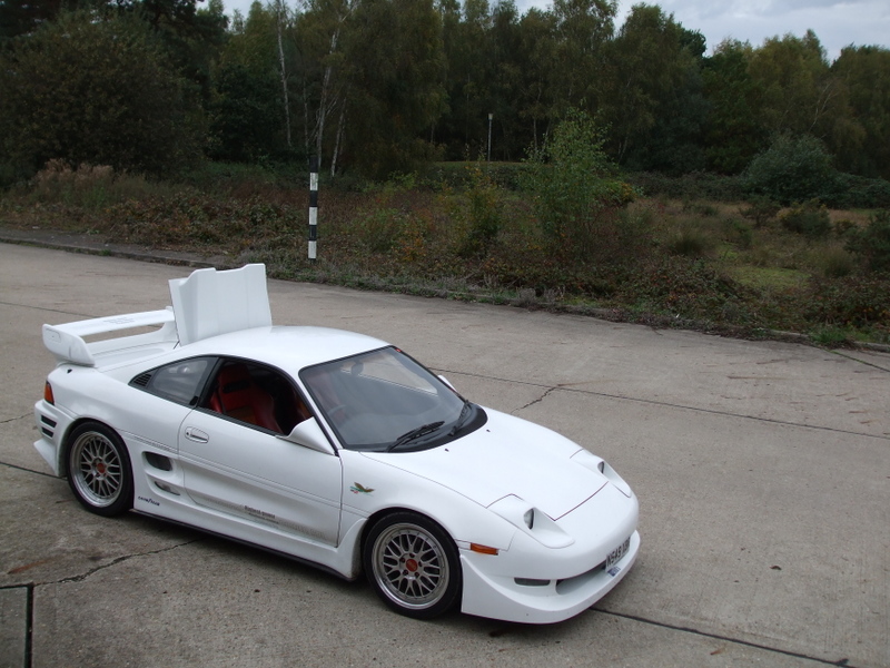 White JDM Toyota MR2 Sw20 on 17"/18"Silver BBS LM