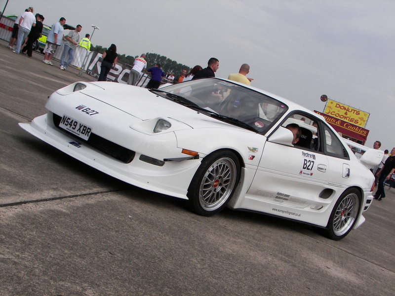 White JDM Toyota MR2 Sw20 on 17"/18"Silver BBS LM