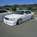 White Toyota Celsior on BBS Super RS VIP