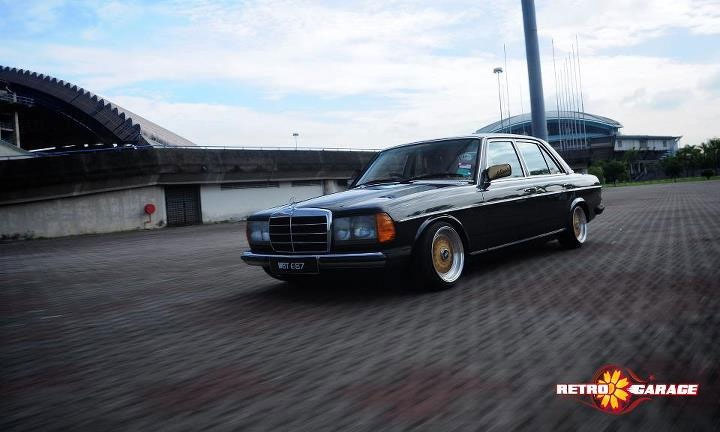 Gold BBS RS on Mercedes Benz W123