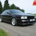 Black Audi S2 on Silver BBS RS