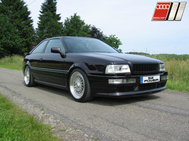Black Audi S2 on Silver BBS RS