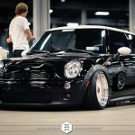 Black Mini Cooper White BBS RS