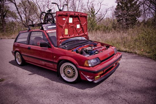 Gold BBS RS on EA Civic Hatchback