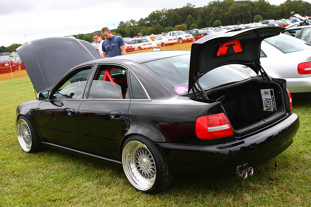 Black Audi S4 B5 on 18" BBS RS