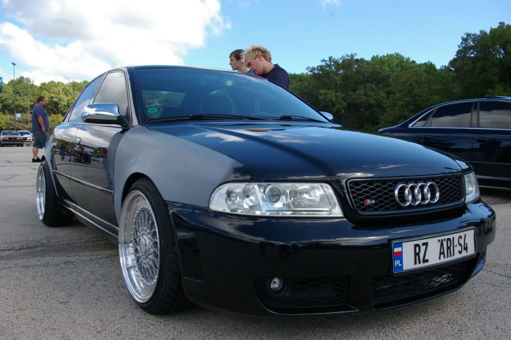 Black Audi S4 B5 on 18" BBS RS