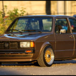 Gold BBS RS on Volkswagen Jetta Coupe